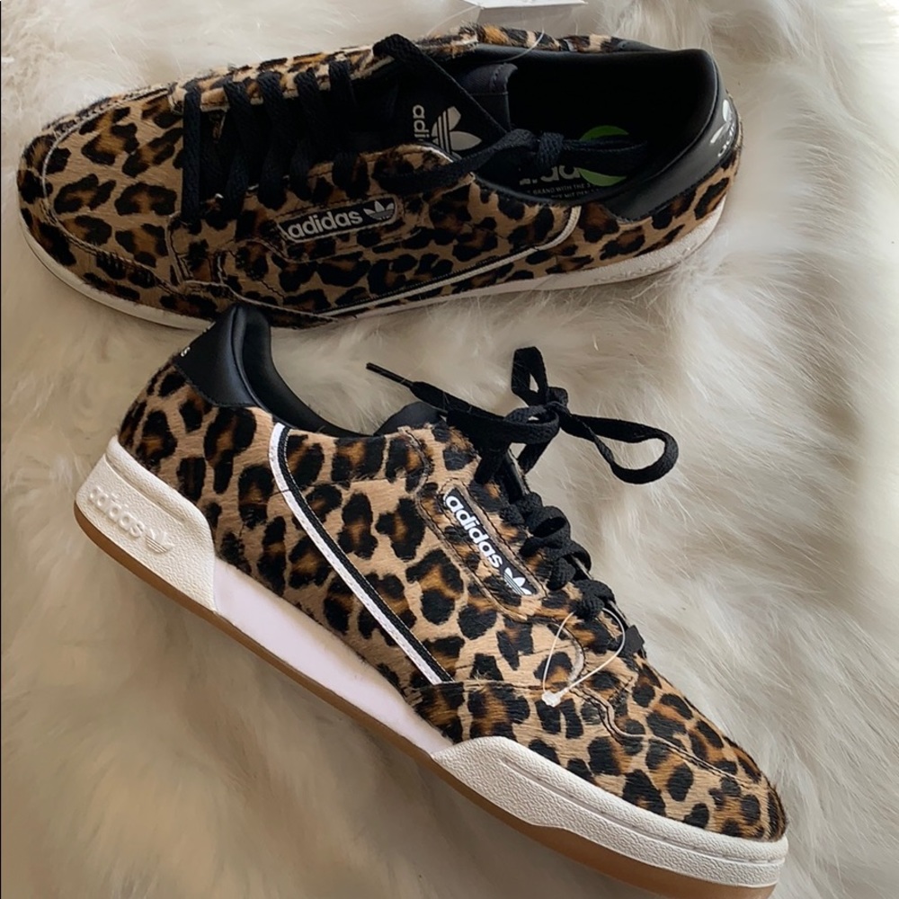 NWT 🎁Adidas Continental 80  Leopard Sneaker